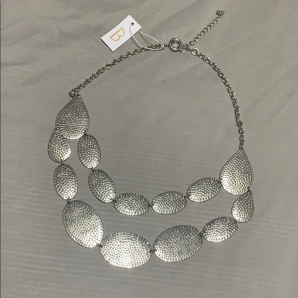Bancroft Silver Statement Necklace. New with tags